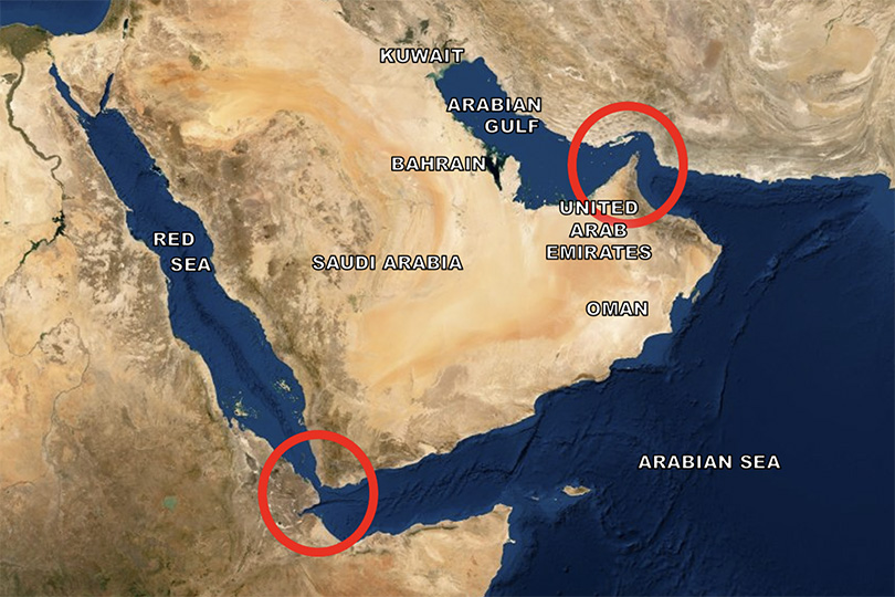 ممرات الشرق الأوسط البحرية